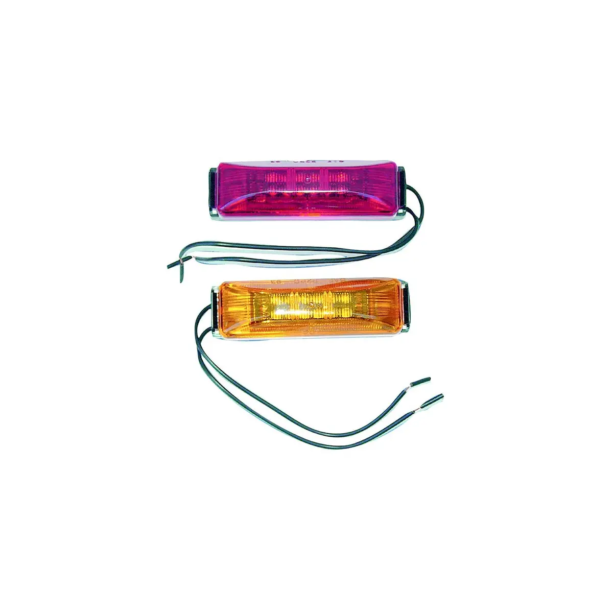 Fasteners Unlimited Cmd-89-181A Amber Polycarbonate Lens, Size: 3-7/8" X 1-7/8" X 5/8" 1