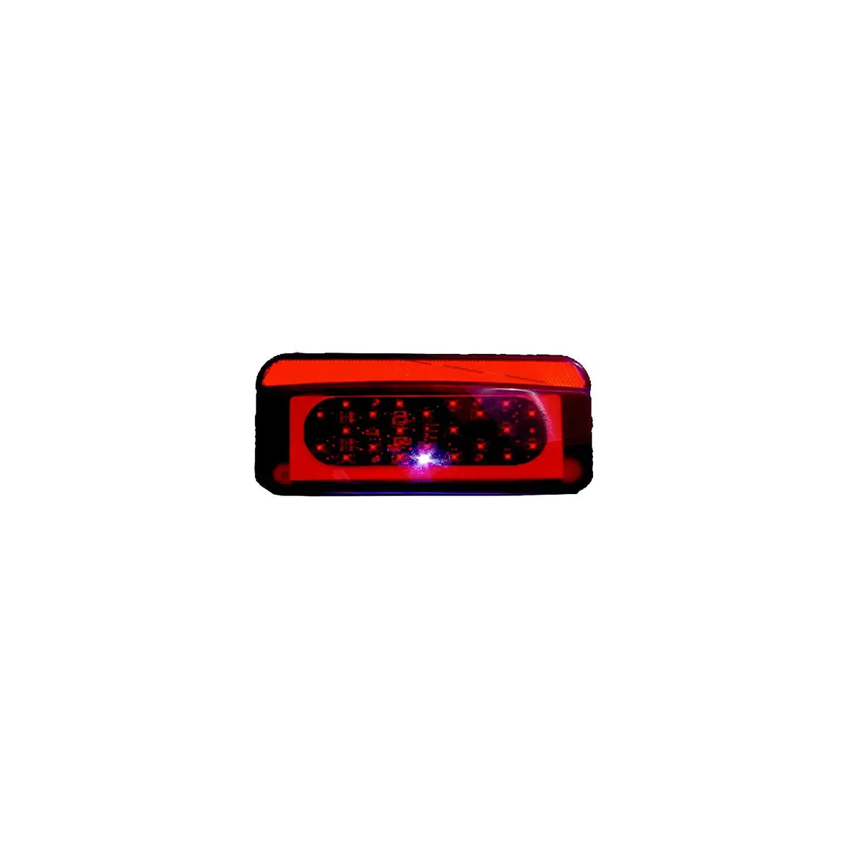 Fasteners Unltd Cmd-003-81M1 Led Compact Tail Lights, White Base, 22 Leds, 8-5/8" X 3-3/4" X 2-1/8" 1