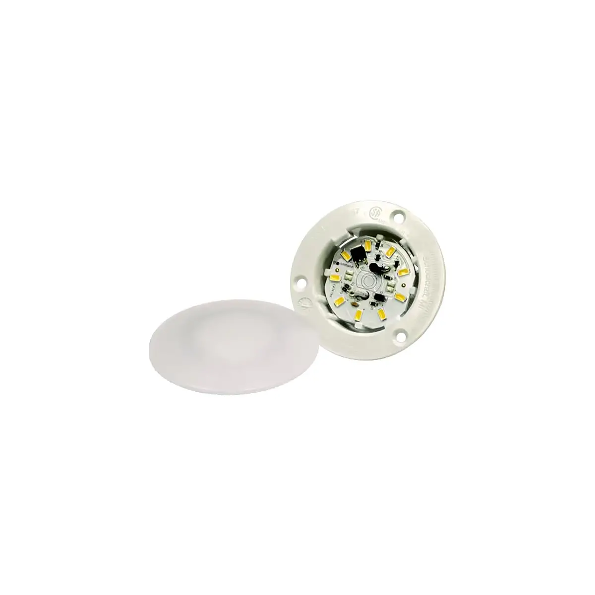 Fasteners Unltd Cmd-001-53L 3.1" Recessed Led Light, 9 Leds, O.D. 3-1/8", Cutout 2-1/8", 12V 0.13A 1