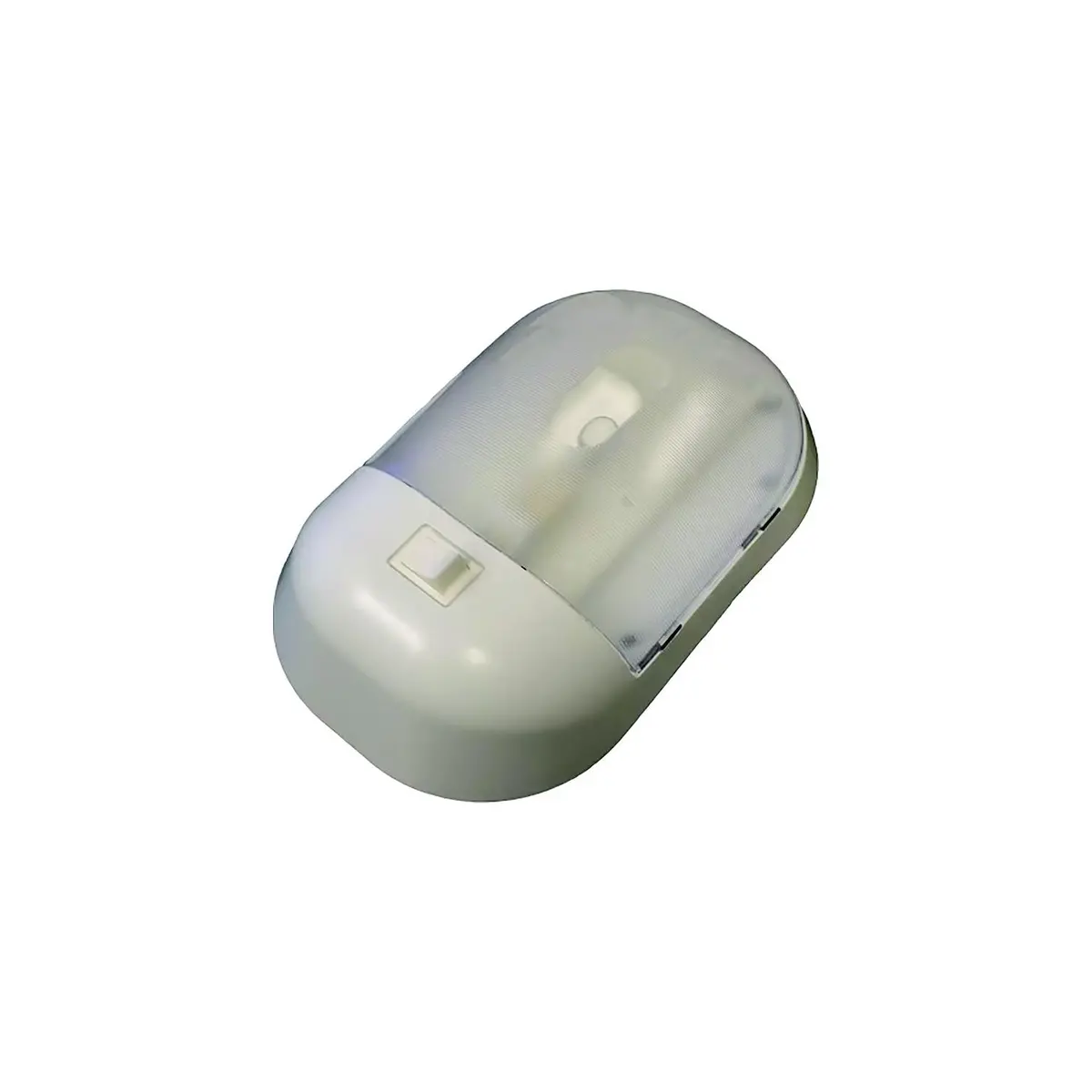 Fasteners Unltd Cmd-001-901Xpb Single Dome Interior Light, With Switch, Omega Series, Size: 7-7/16" X 5-3/4" X 1-7/8" 1