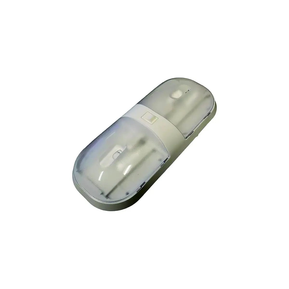 Fasteners Unltd Cmd-001-902Xpb Double Dome Interior Light, With Switch, Omega Series, Size: 11-3/16" X 5-3/4" X 1-7/8" 1