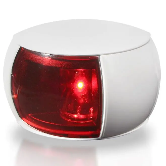 Hella 980520011 Naviled Port (Red) Side Light Only, White W/Red Lens, 1 Ea. 2