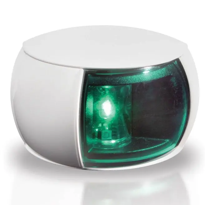 Hella 980520211 Naviled Starboard (Green) Side Light Only, White W/Green Lens, 1 Ea. 2