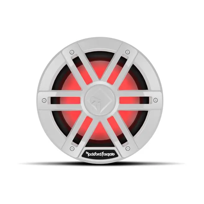 Rockford Fosgate M1d2-8 Dvc 2Ω Color Optix Marine Subwoofer, 8" W/ White Grills 1