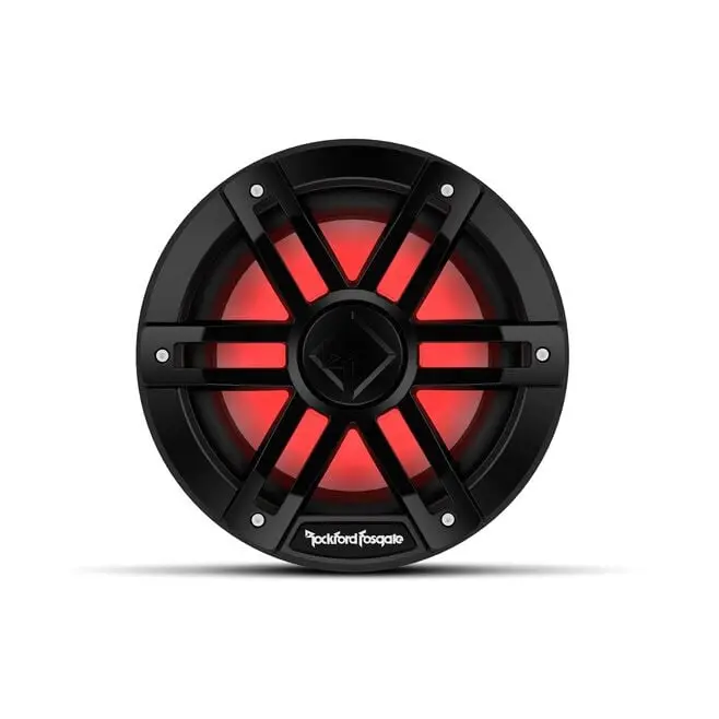 Rockford Fosgate M1d4-8B Dvc 2Ω Color Optix Marine Subwoofer, 8" W/ Black Grills 1