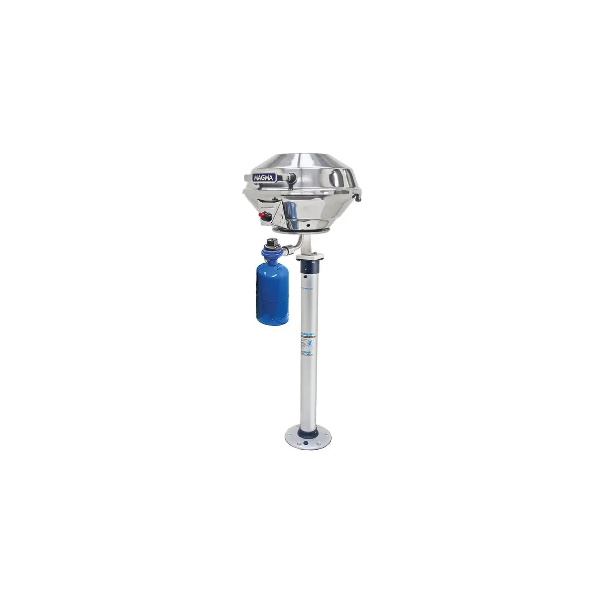 Magma A10-184 Double Locking "Stowable" Pedestal Mount For Use W/ Any Marine, Kettle Grill 1