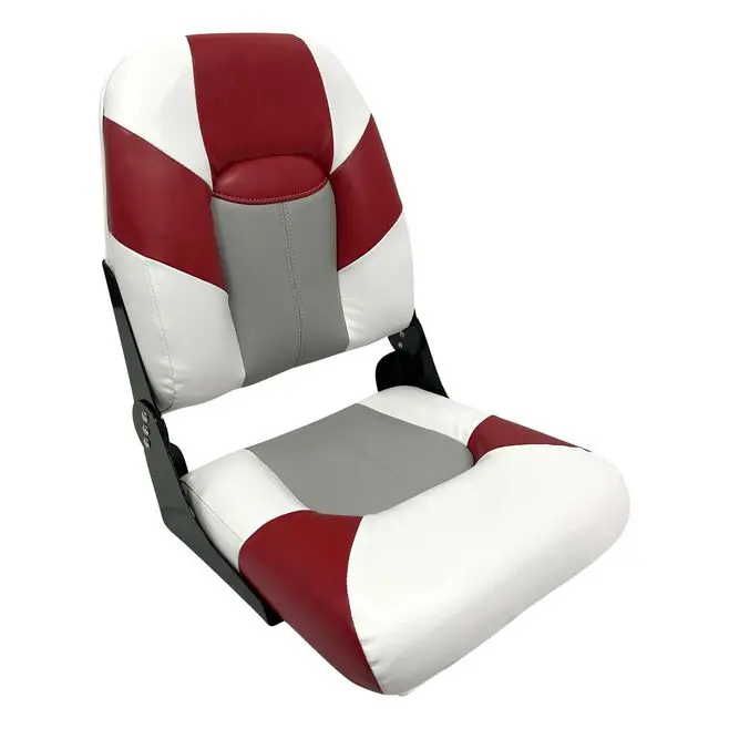 Wise Seats 1461-1774 Wise Baja Series High Back Seat, Brite White/Gray/Dark Red 1