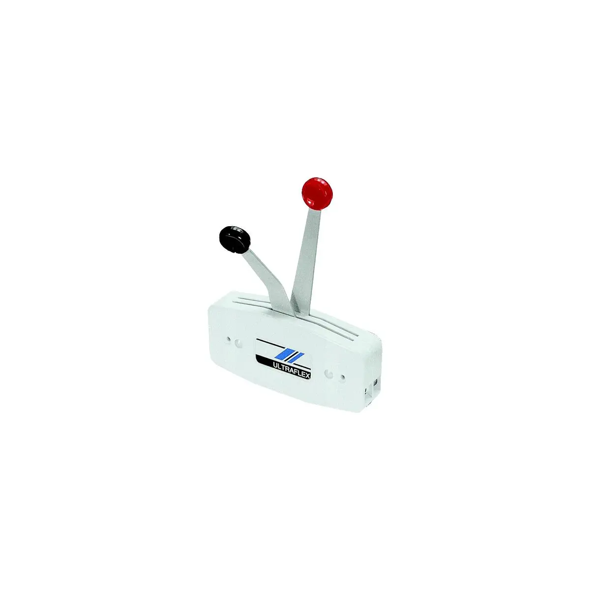 Uflex B47 Single Function Dual Lever Side Mount Control, White 1