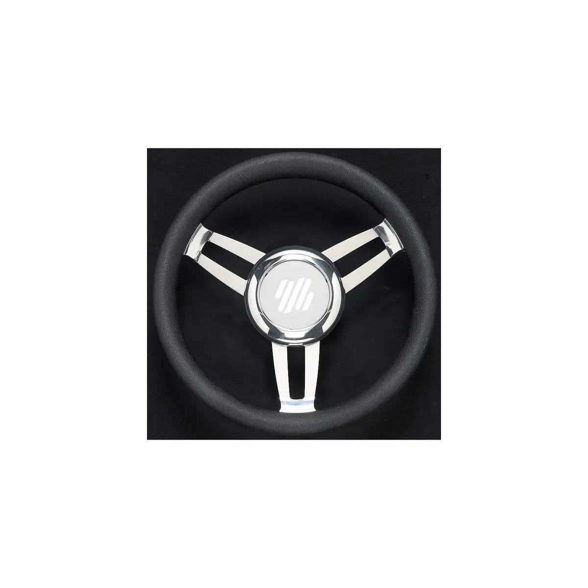 Uflex Foscarivchb Steering Wheels, Black Vinyl Chrome 1