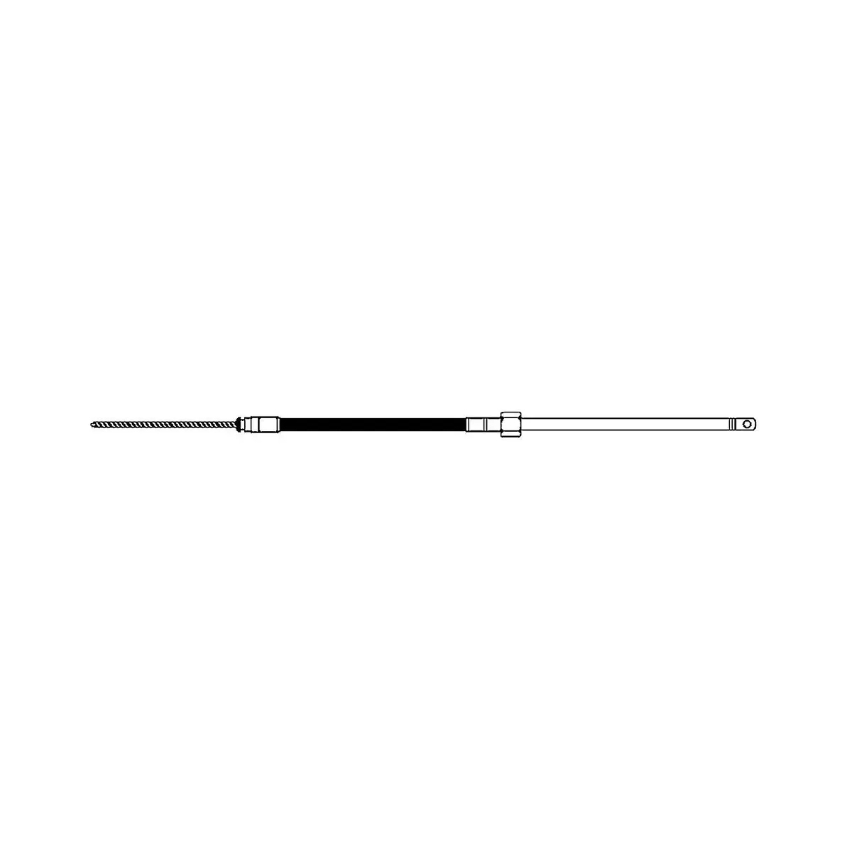 Uflex M66x26 Rotary Steering Cable, Universal Qc (Replaces Uflex, Morse 290, Teleflex Ssc62), 26' 1