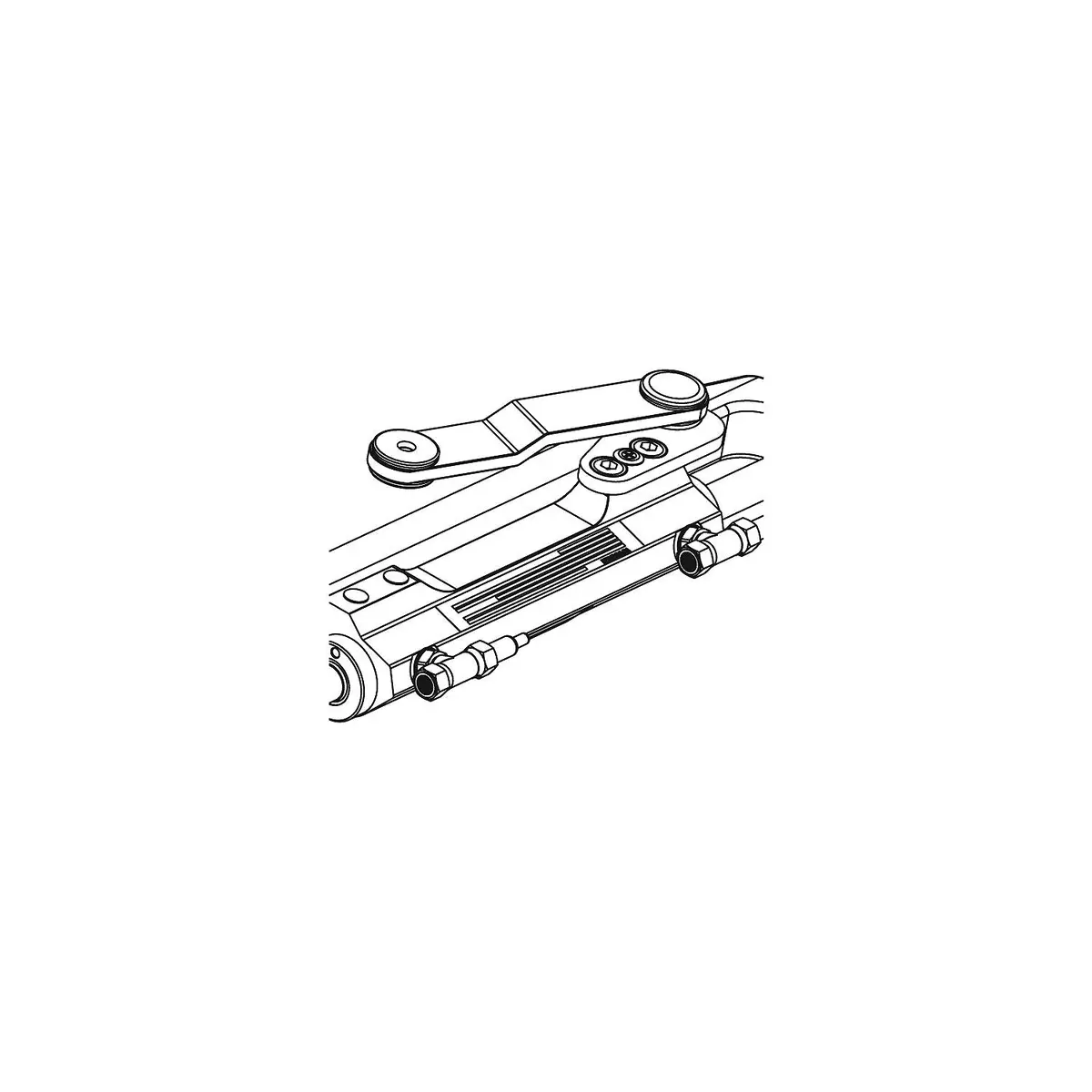 Uflex Usa Uc128ts-2P Uflex Uc128ts-2P Uflex Protech Front Mount Hydraulic, Steering Cylinder, Port W/Offset Arm 1
