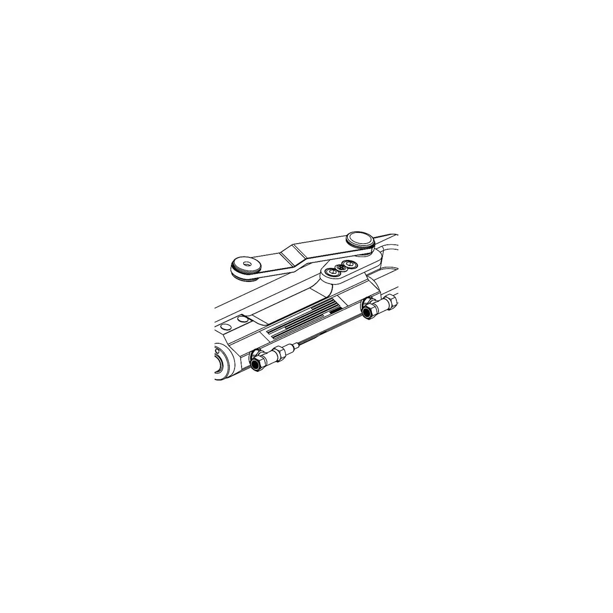 Uflex Usa Uc130-Svs 2P Uflex Uc130-Svs 2P Uflex Silversteer Front Mount, Hydraulic Port Steering Cylinder W/Straight Arm, 7.93Cu.In. 1