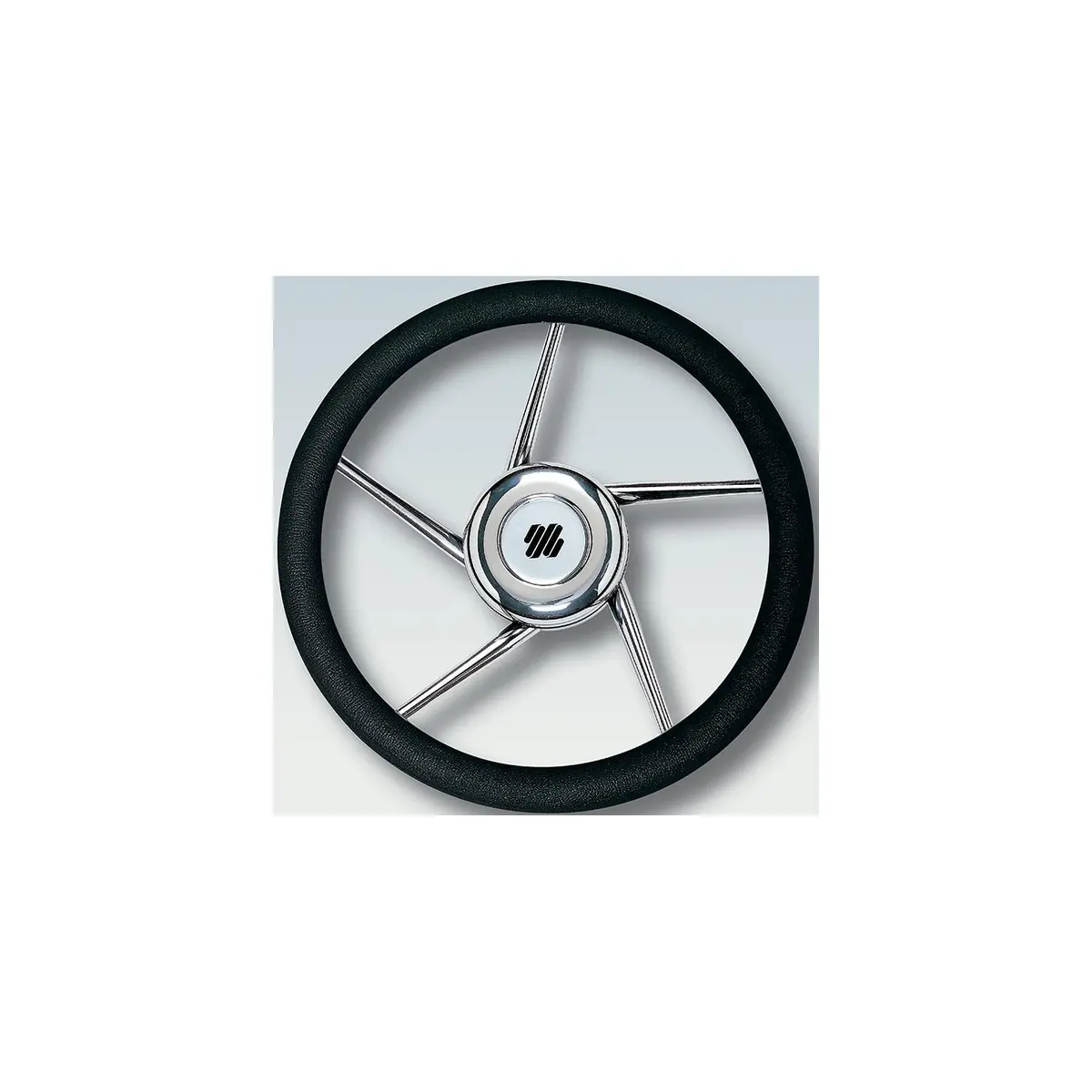 Uflex V01 Steering Whl-Black Grip Ss 5-Spk 1