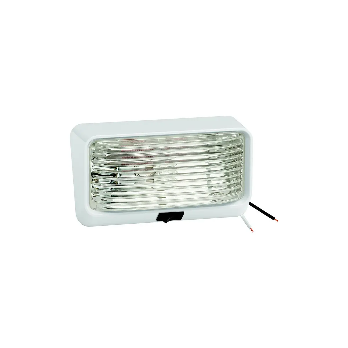Fulton 30-78-517 Bargman #78 12V Porch/Utility Light W/Switch, White W/Clear Lens 1