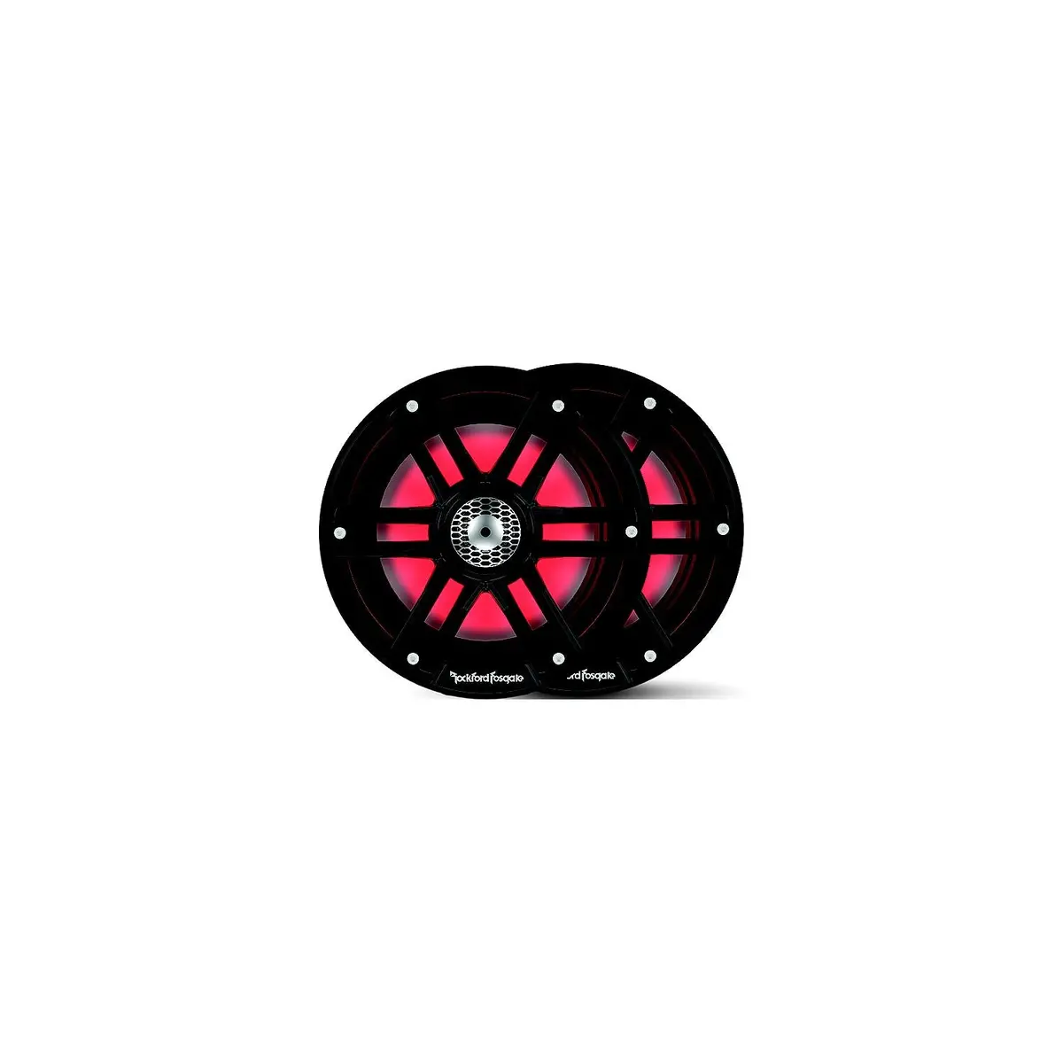 Rockford Fosgate M2-65B Color Optix Marine 2-Way Speakers, 6.5" Black / Stainless 1