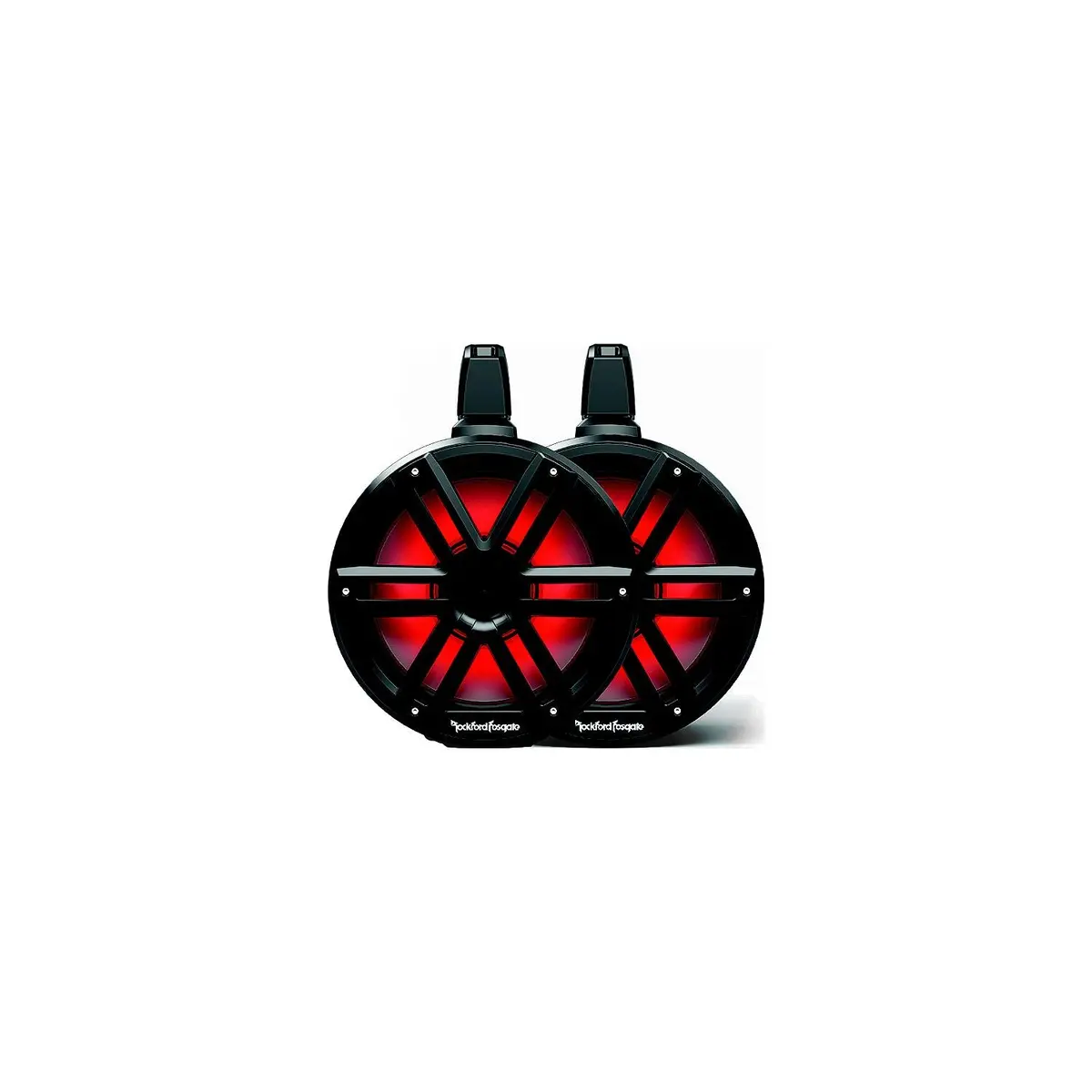 Rockford Fosgate M2wl-10Hb Color Optix 2-Way Horn Loaded Wake Tower Speakers, 10" W/ Black & Stainless Grills 1