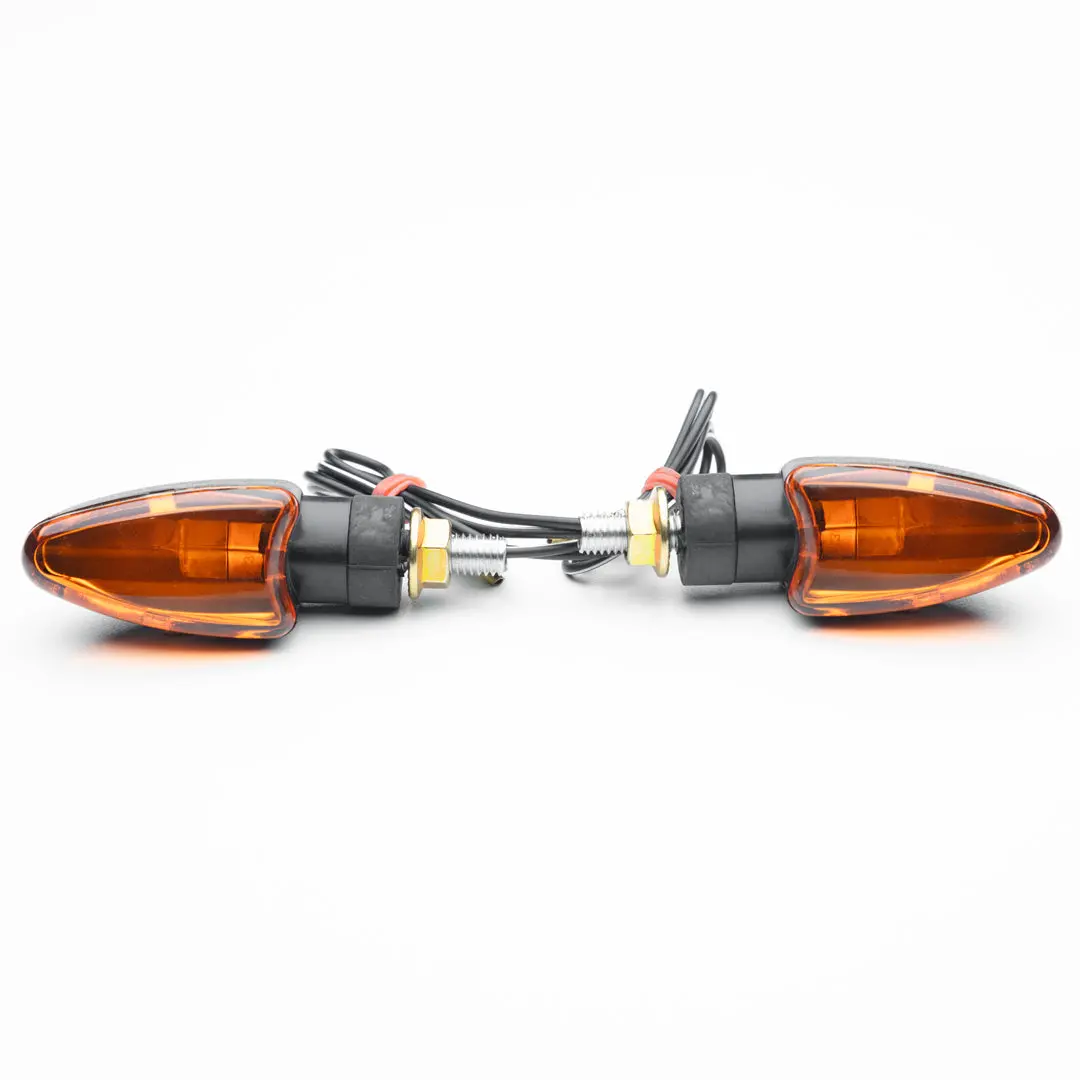 Arrow Turn Signals/Indicators - Black - Amber Lens 1