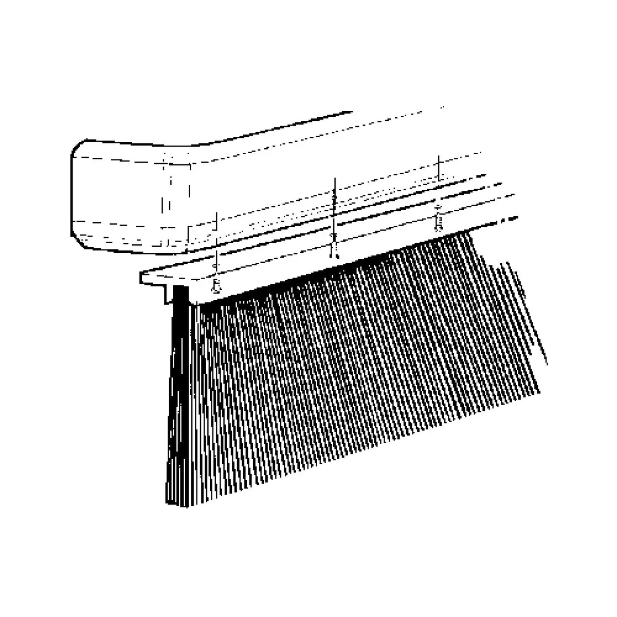 Industrial Brush Co. 341016 Splash Stop 16" Rv Protective Brush Shield 1