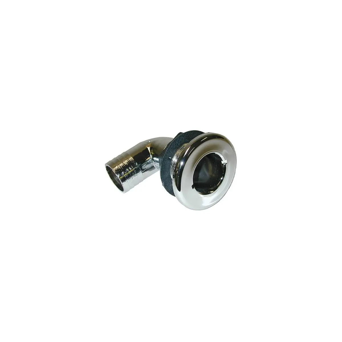 Th Marine Th-1590Cp-Dp T-H Marine Brite Plate Chrome Plated 90 Degree Thru Hull, For Hose 1