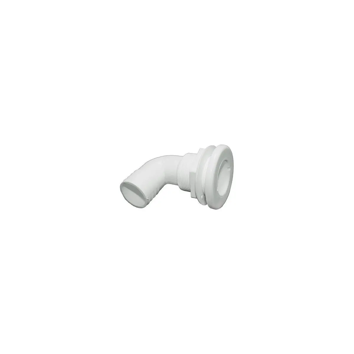 Th Marine Th-1592-Dp Thru Hull 1-1/2" 90D Hose White 1