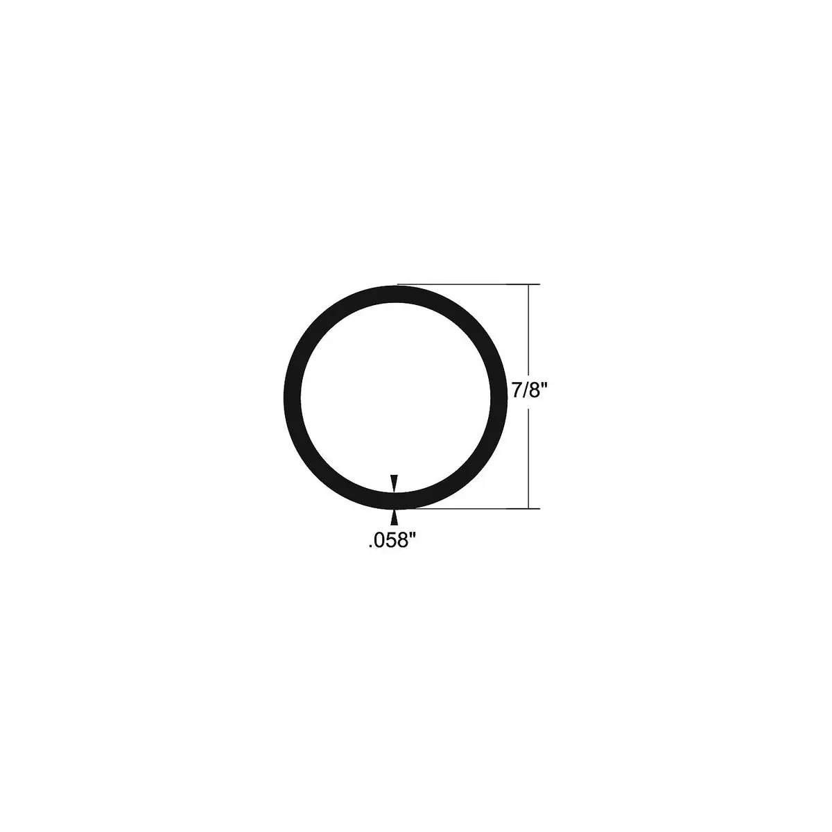 Taco Metals A23-7858Bly6-1 Alum Tube 7/8 X 6' 1