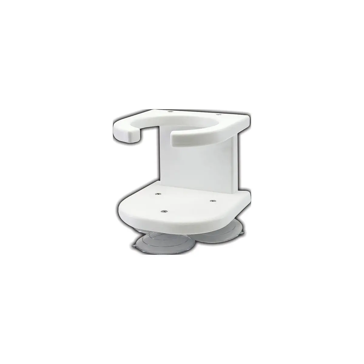 Taco Metals P01-2003W Taco 1 Drink Holder, White Poly W/Suction Cup Mt. 1