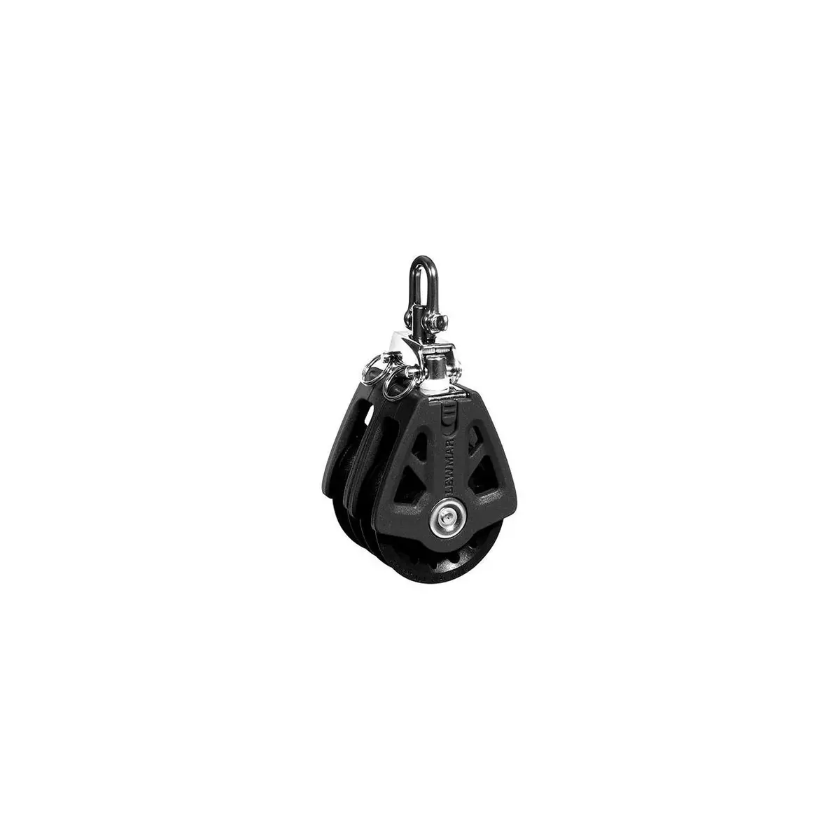 Lewmar 29925002Bk 50Mm Synchro Block, Synchro Block, Double Black, 1/4" 3/8" Line 1