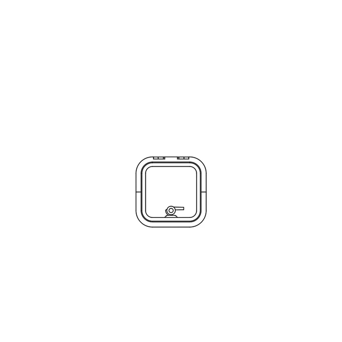 Lewmar 39910030 Low Profile Size 10 Rectangular Self Supporting Hatch 1