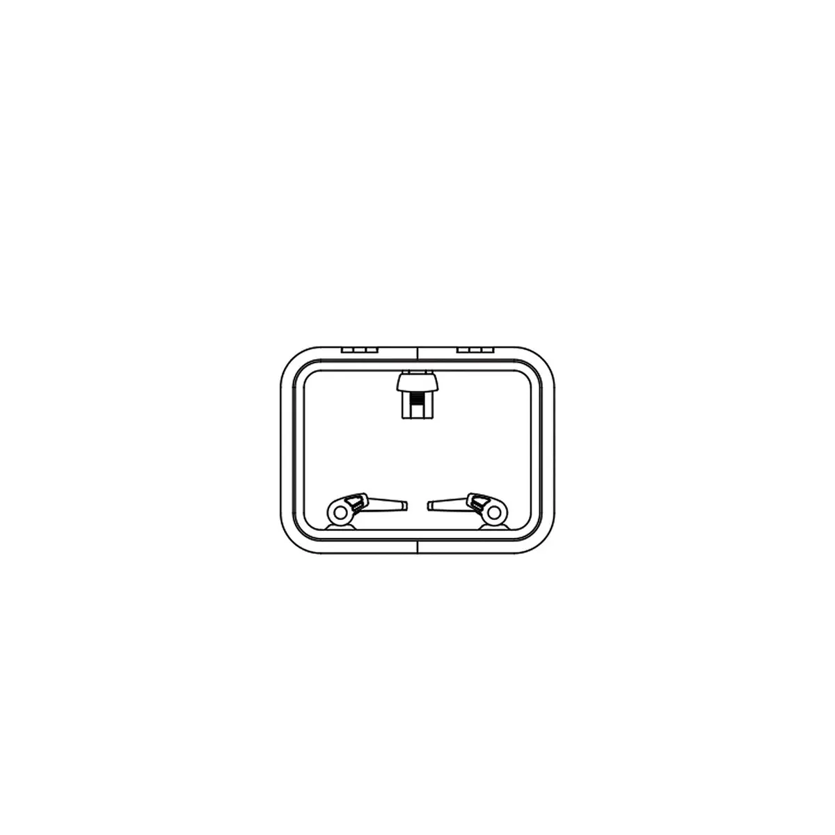 Lewmar 39930030 Low Profile Size 30 Rectangular Self Supporting Hatch 1