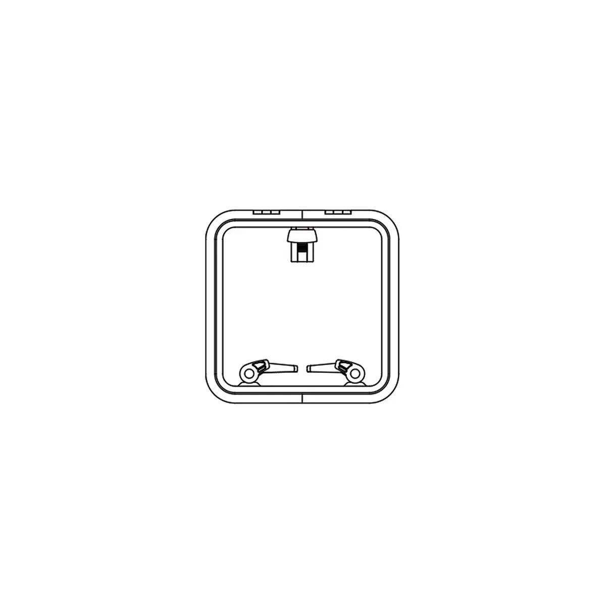 Lewmar 39944030 Low Profile Size 44 Rectangular Self Supporting Hatch 1