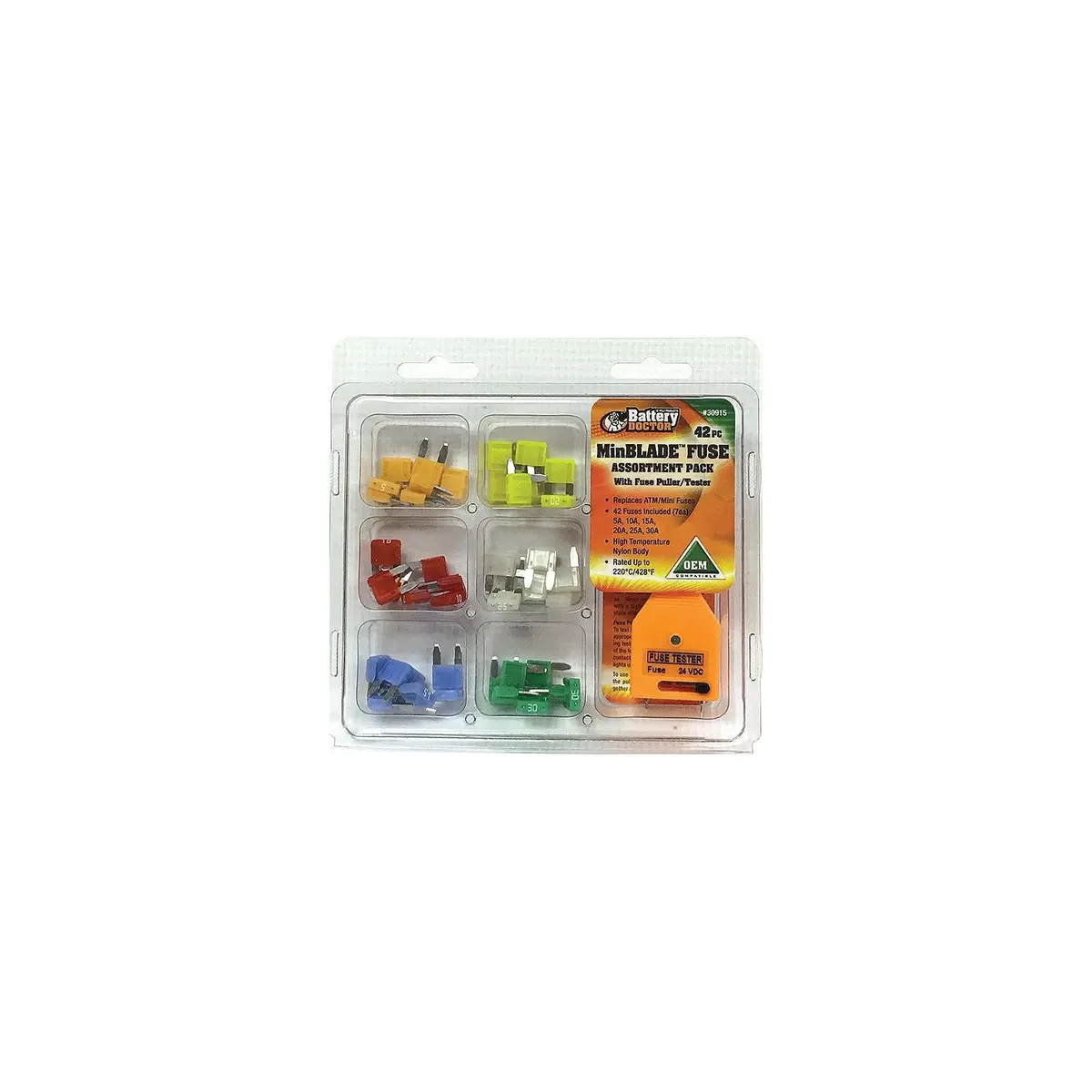 Wirthco 30915 Battery Doctor 42 Piece Atm/Mini Fuse Kit 1