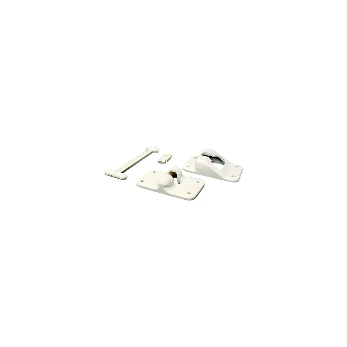 Kwikee 381407 T-Style Door Holder, 4" White 1