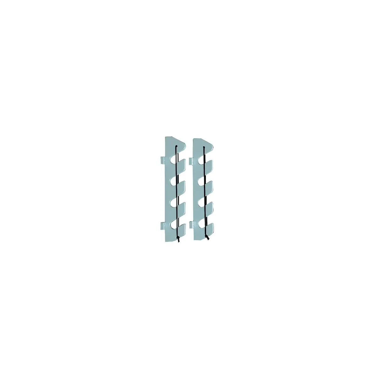 King 25708 4 Rod Holder W/Bungee & Bracket White 1