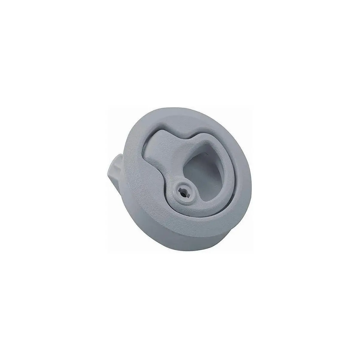 King 29201 Teak Isle Flush Slam Latch, Locking, White 1