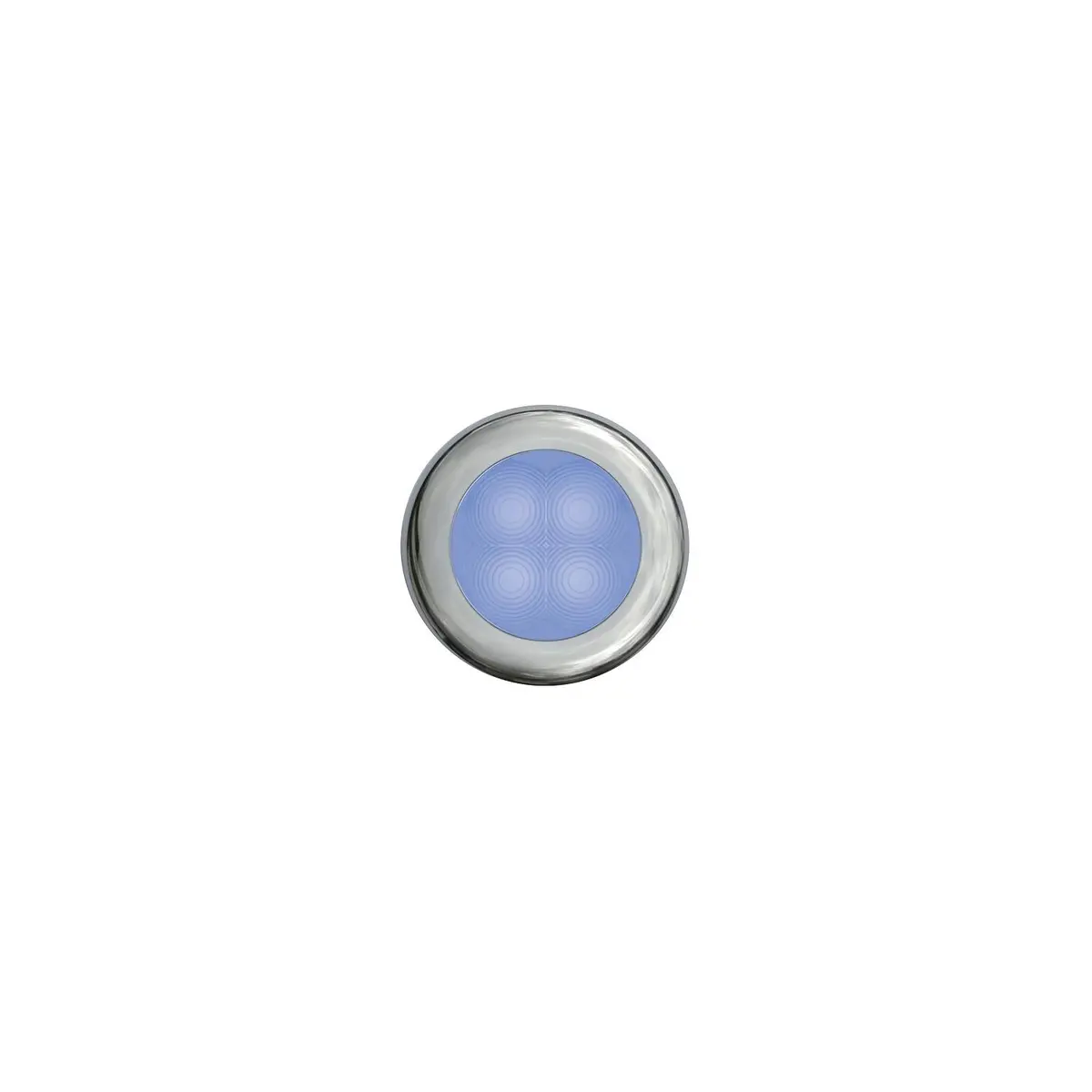 Hella 980502271 4 Led Round Blue W/Chrome Bezel 12V 1