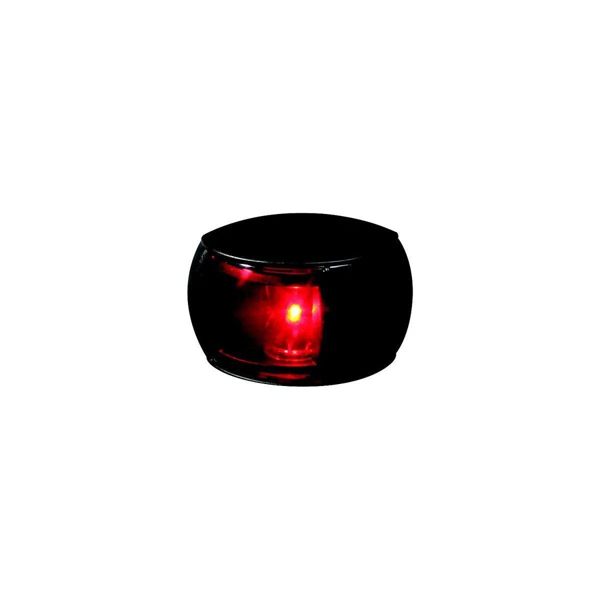 Hella 980520001 Naviled Port (Red) Side Light Only, Black W/Red Lens, 1 Ea. 1