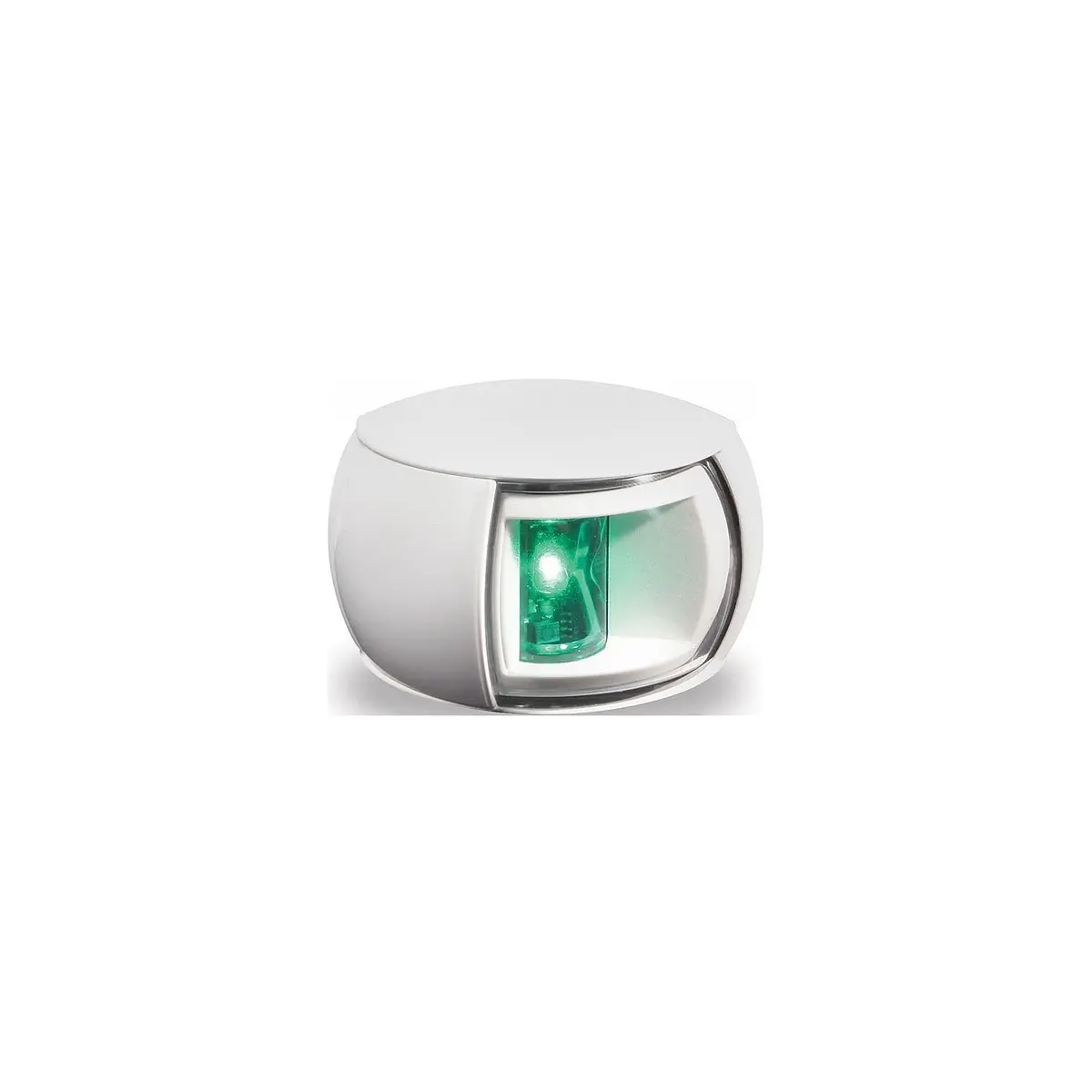 Hella 980520311 Naviled Starboard (Green) Side Light Only, White W/Clear Lens, 1 Ea. 1