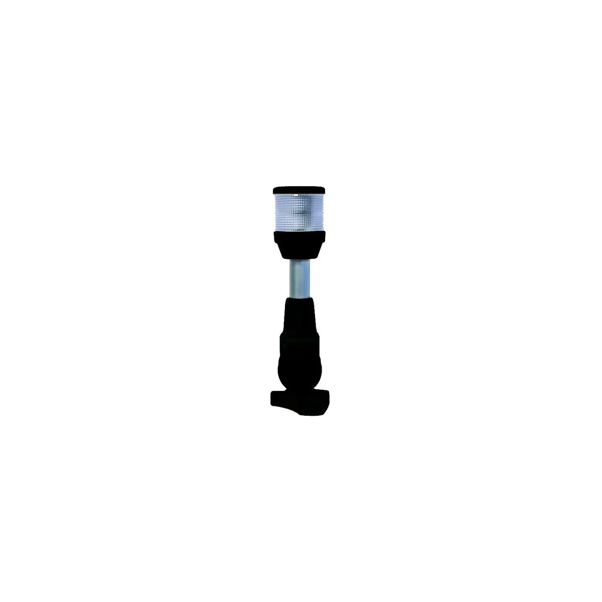 Hella 995002021 2 Nm 12V All Round White Anchor Lamp W/ Fold Down Pole Mount, 8"H 1