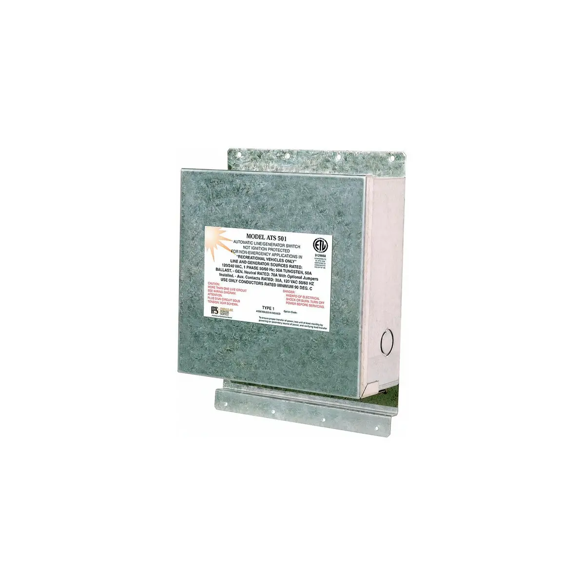 Parallax Power Supply Ats503 Parallax 120/240V 50A Ats Line Generator Switch 1