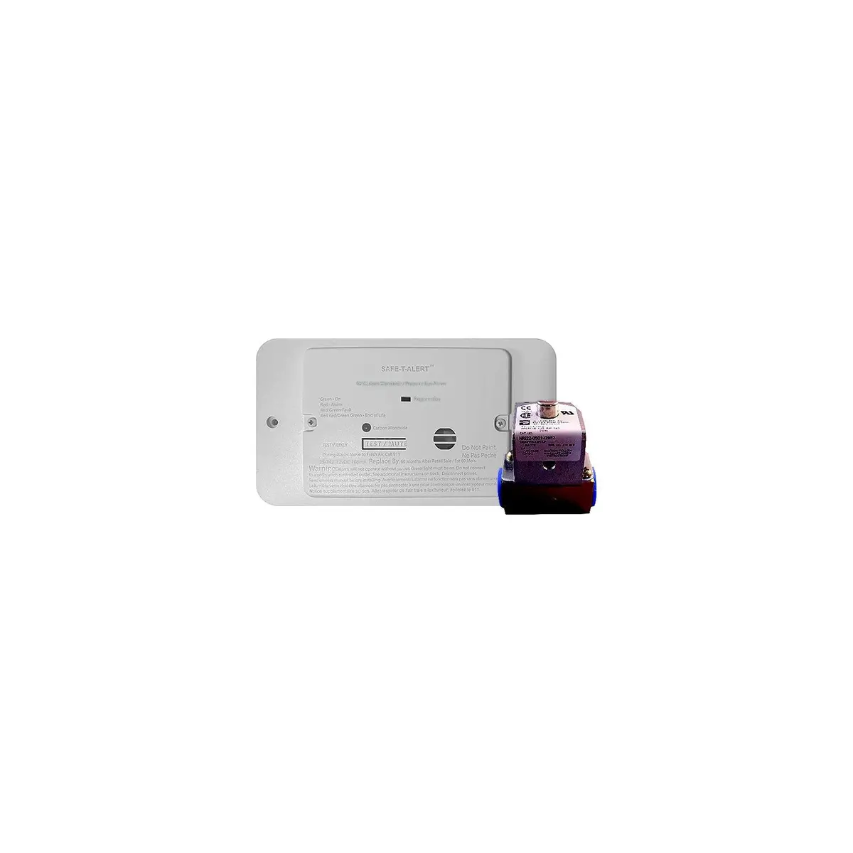 Mti Safe-T-Alert 25 Series Dual Propane/Co Alarm, White, With Trim Ring & Solenoid, 12V 1