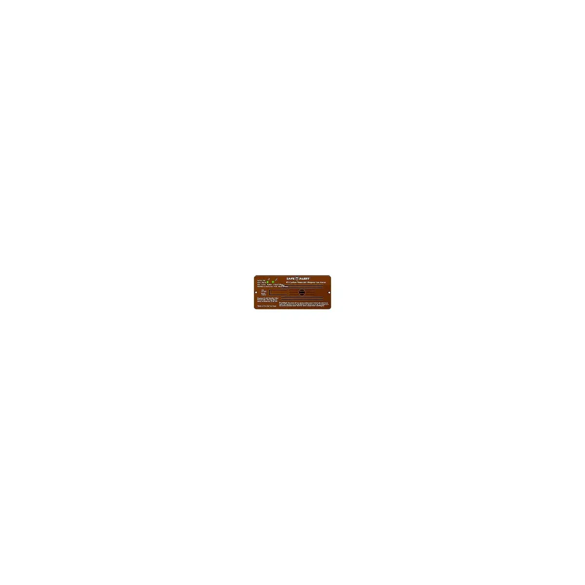 Mti Industries 35-742-Br 12V 35 Series Safe-T-Alert Flush Mount Rv Dual Carbon, Monoxide/Propane Alarm, Brown 1