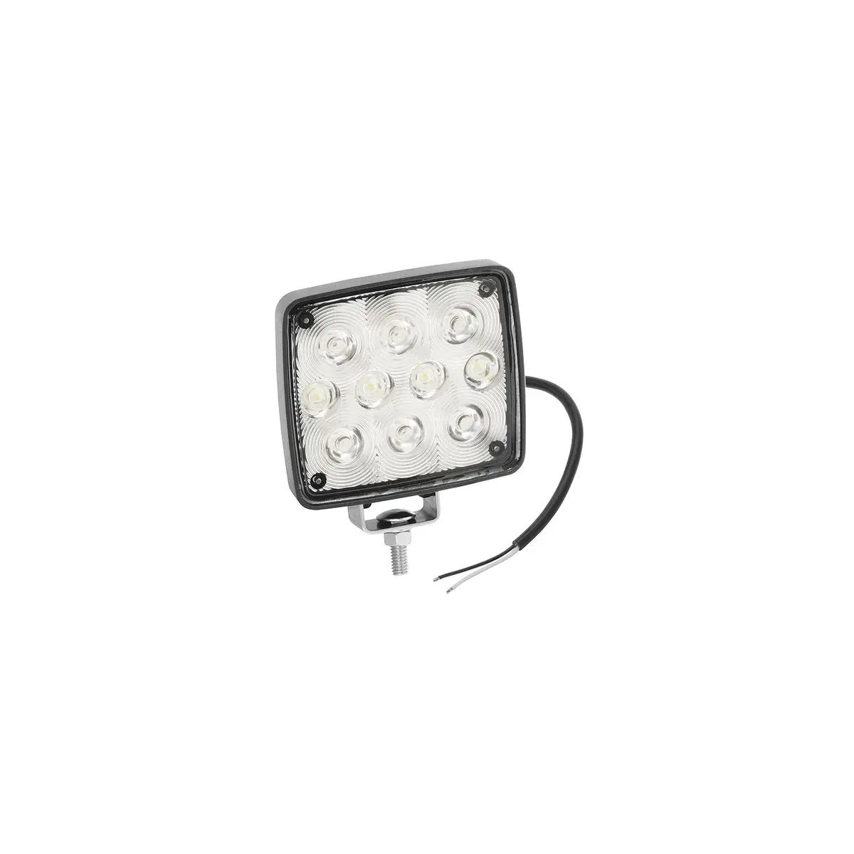 Wesbar 54209-002 White Led Exterior Work Lamp, 10 Diode, Round, Bracket Mt. 1