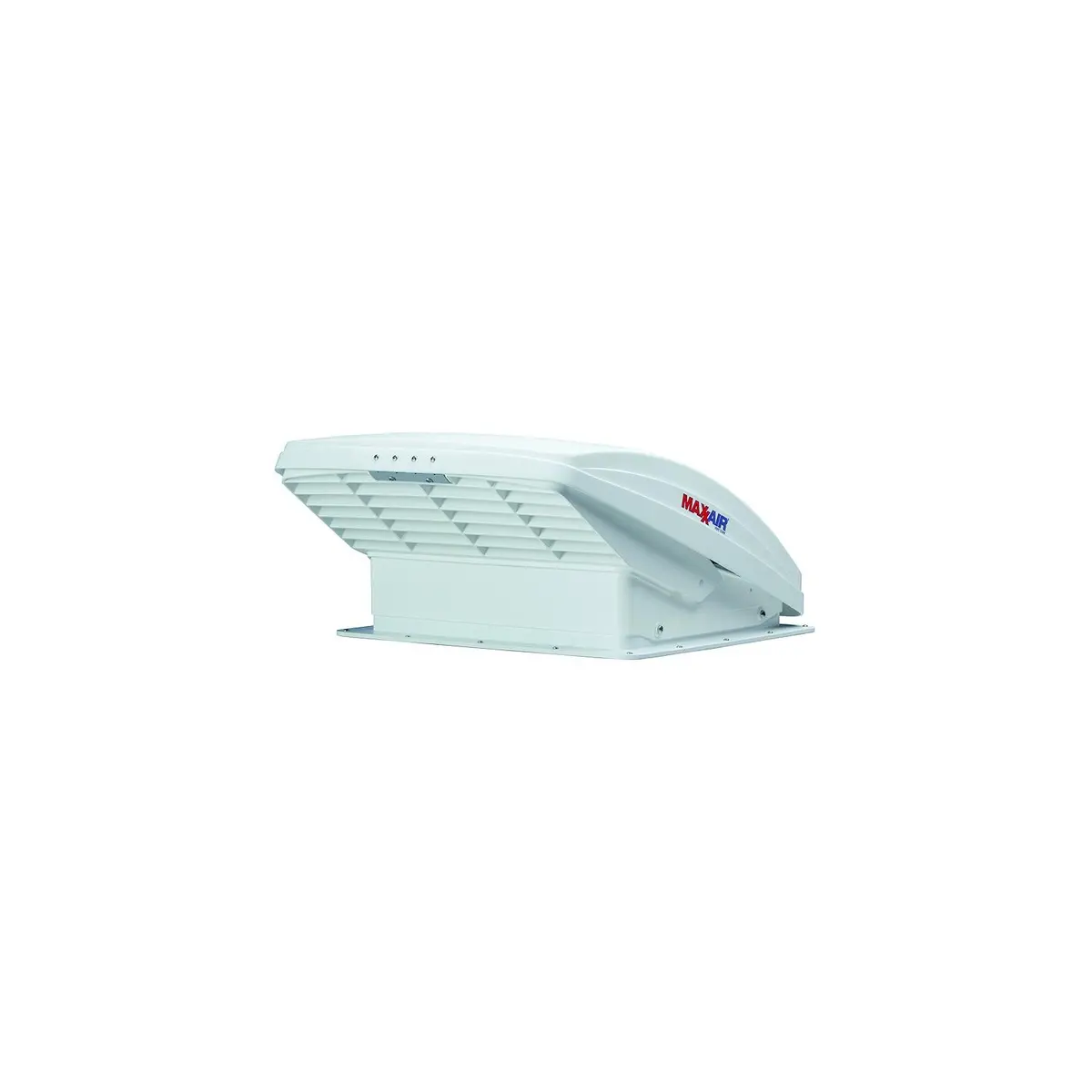 Maxxair 00-05100K Maxxfan Deluxe White Rv 10-Speed Fan W/Manual Opening & Rain, Shield 1