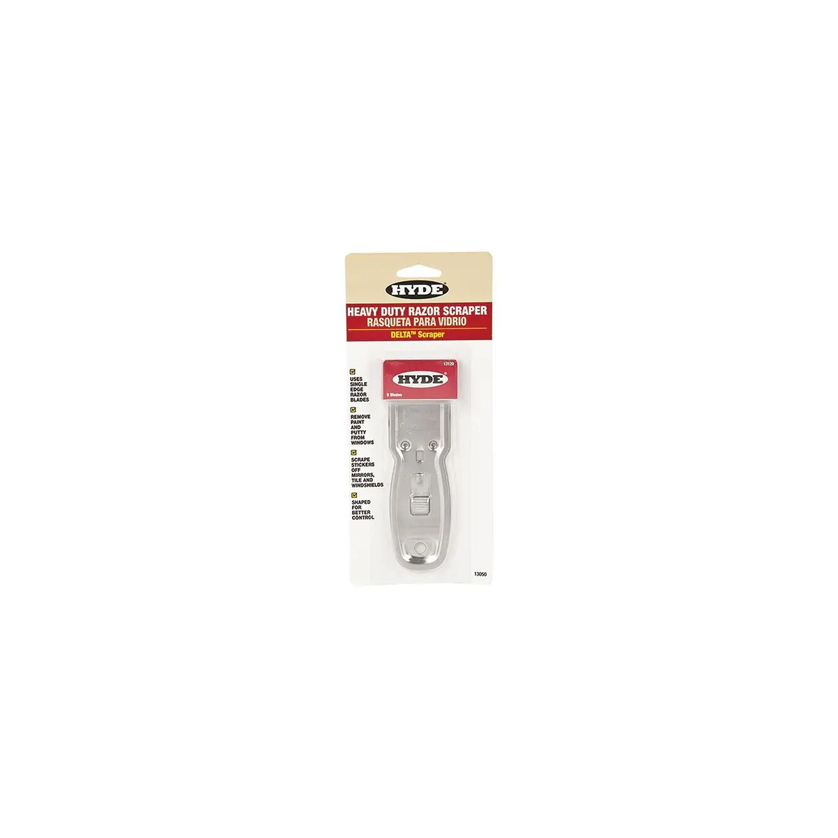 Hyde Tools 13050 Delta<Sup>Tm</Sup> Heavy-Duty Glass Scraper 1