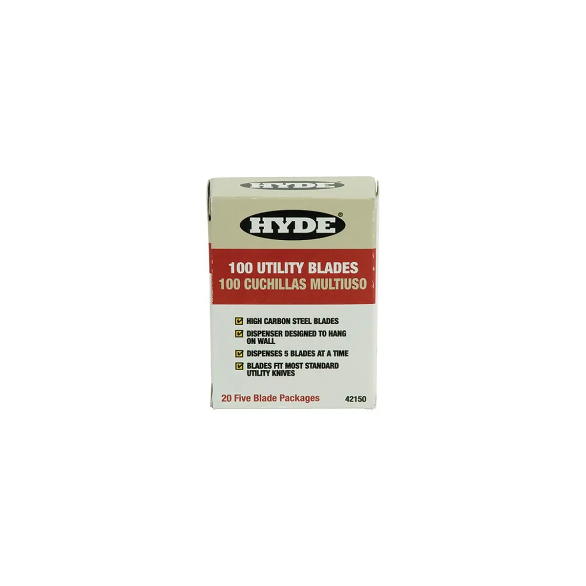 Hyde Tools 42150 Utility Blade For 42075 100/Box 1
