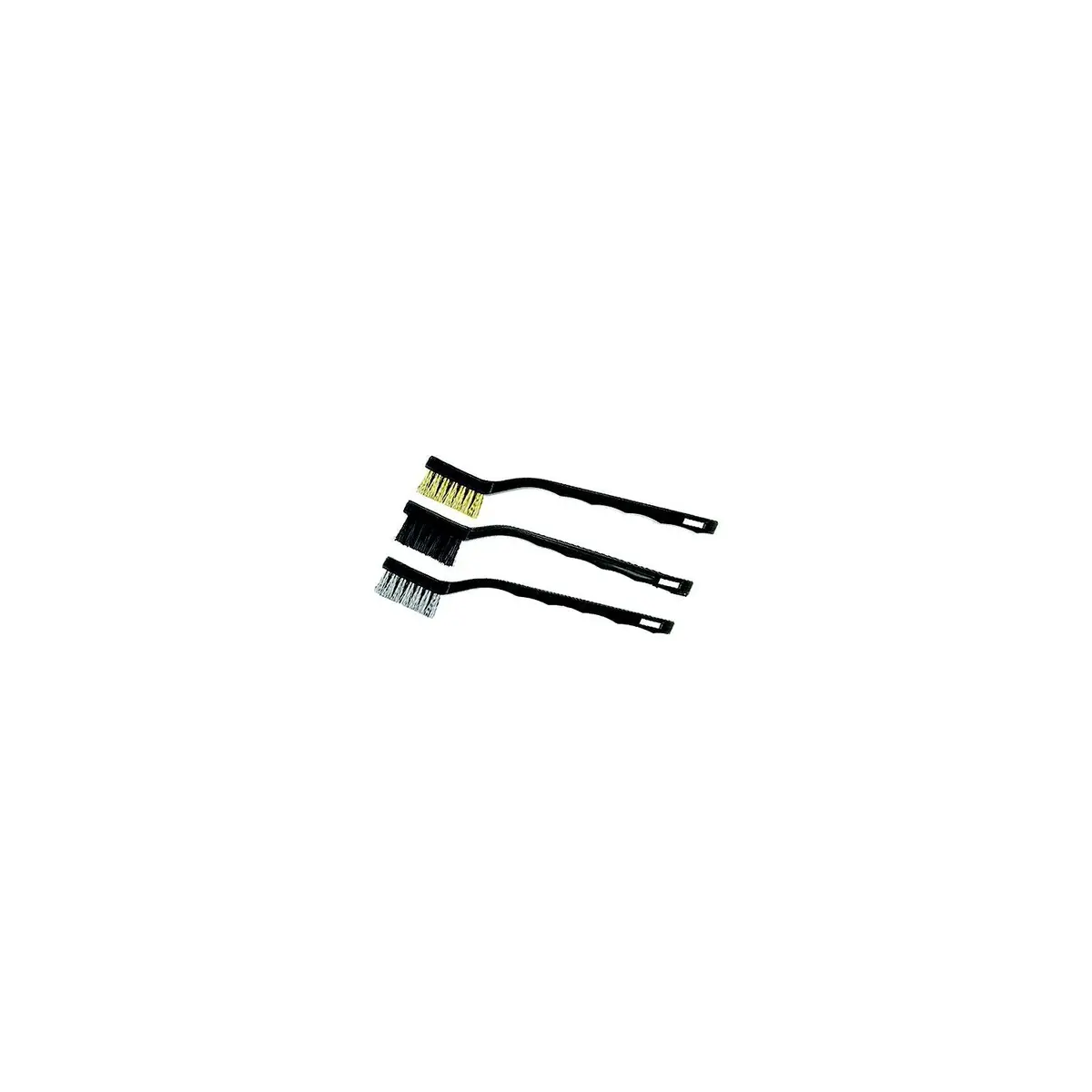 Hyde Tools 46650 Mini Stainless Bristle Brush, 3/Bag 1