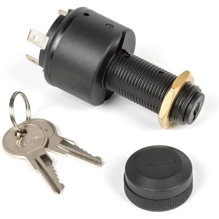 Sierra Mp39770 Conventional 3 Position 1 1/8" Polyester 3 Blade Terminal 12 15, Amp Ignition Starter Switch 2