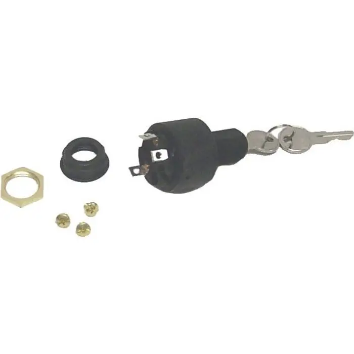 Sierra Mp39780 Conventional 3 Position 5/8" Polyester 3 Screw Terminal 12V 15, Amp Ignition Starter Switch 2