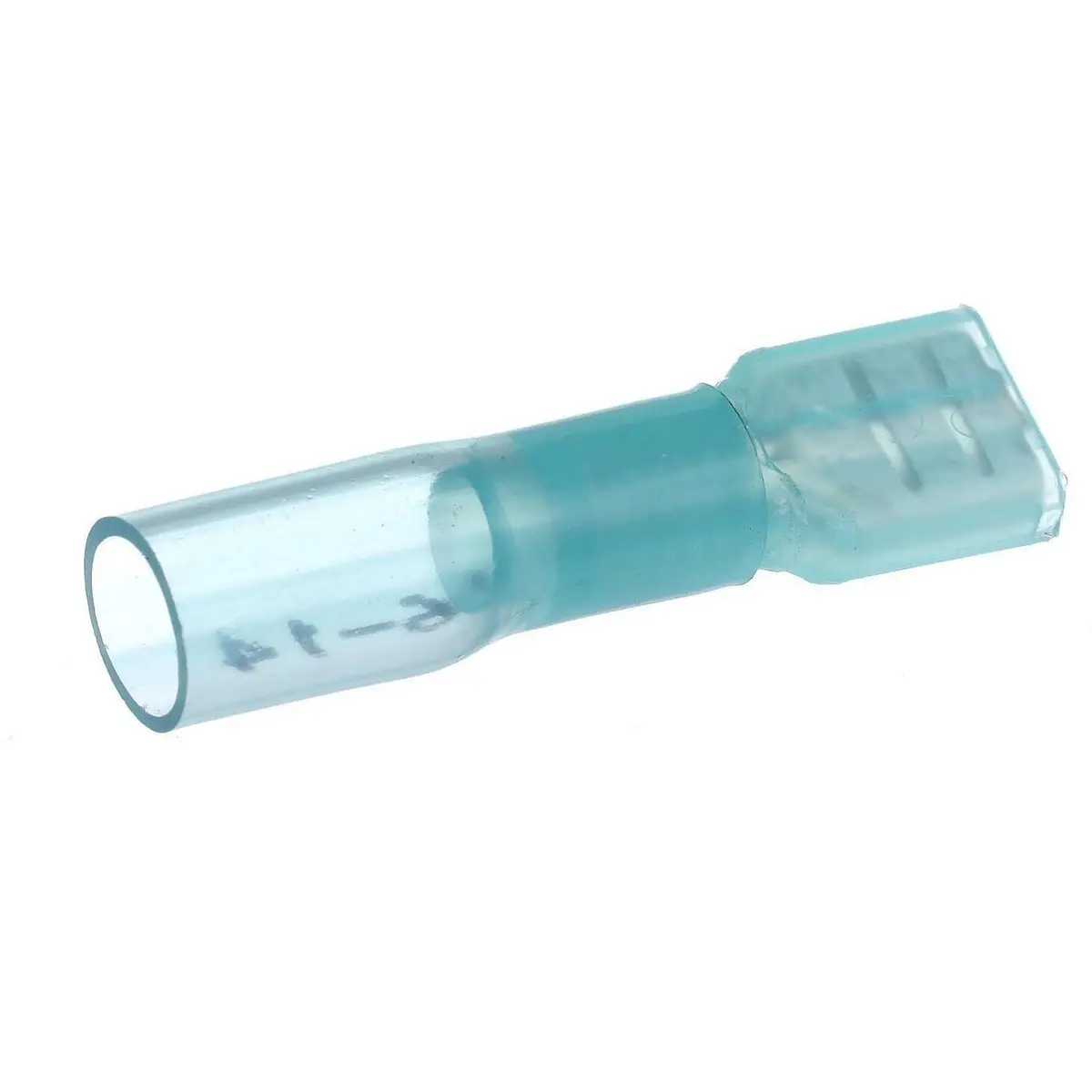 Seachoice 60303 3-To-1 Heat Shrink Insulated Quick Disconnect, 16-14 Ga., 0.187" Male, Blue, 25-Pack 2