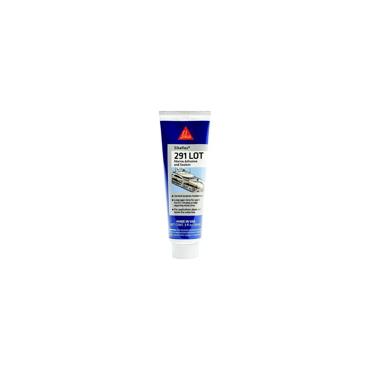 Sika 610565 Sikaflex 291 Lot Marine Polyurethane Adhesive/Sealant, Black, 3 Oz. Tube 1